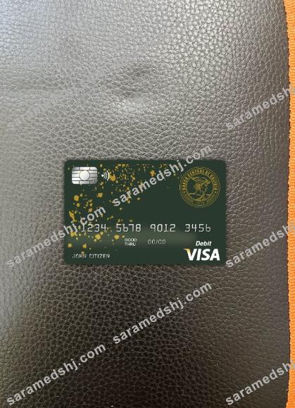 Bolivia Banco central de Bolivia bank visa card photolook front